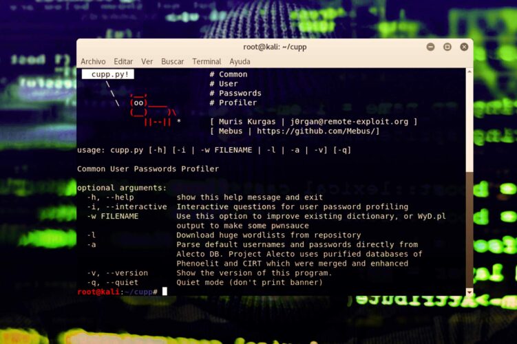 Cómo utilizar Cupp para crear diccionarios