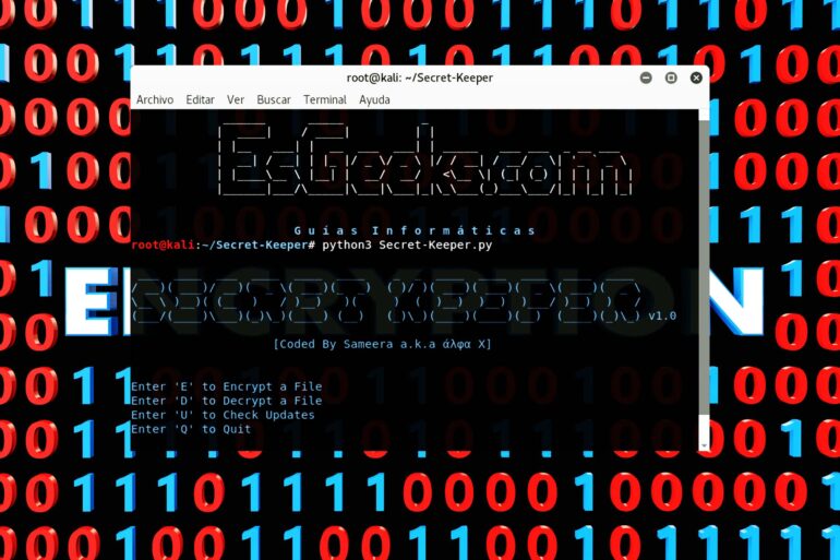 Secret Keeper Script Python para cifrar y descifrar archivos