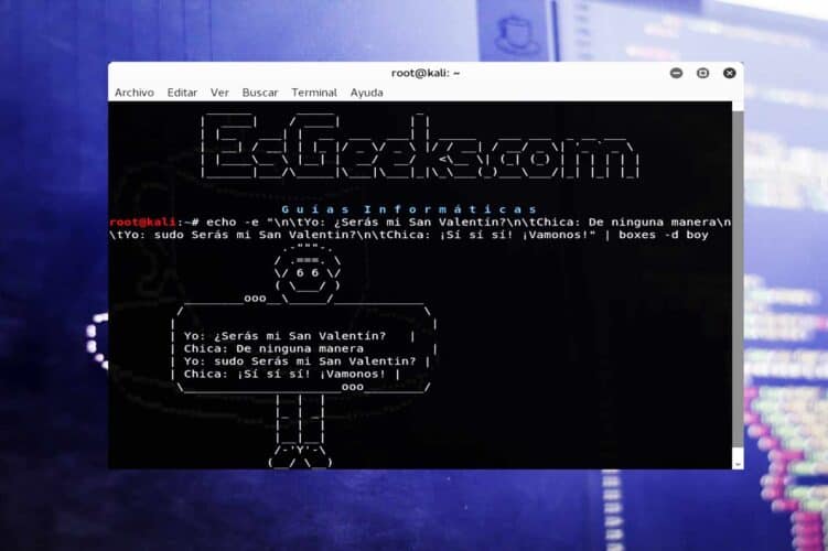 Boxes Dibujar letreros arte ASCII en terminal Linux