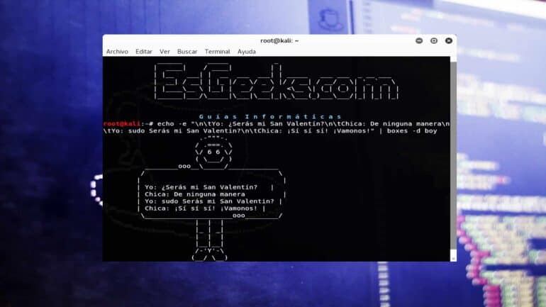 Boxes Dibujar letreros arte ASCII en terminal Linux