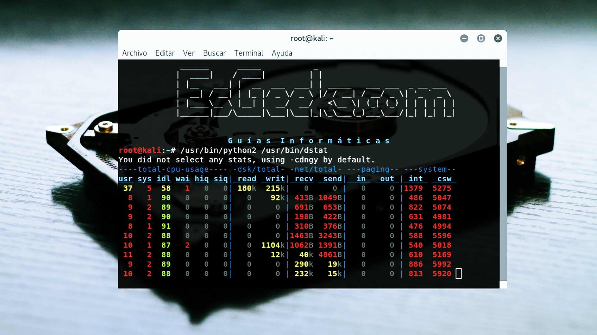 Comandos Linux para medir la actividad del disco