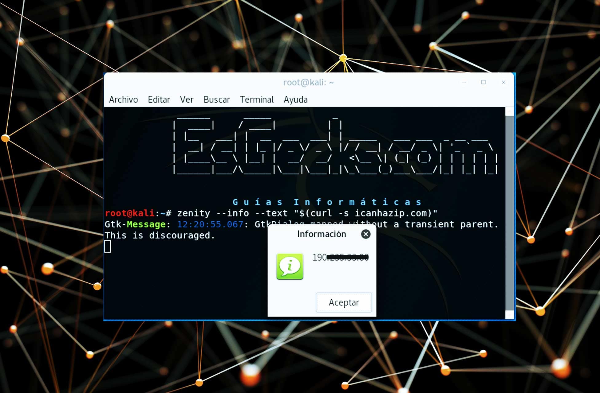 Cómo saber dirección IP PÚBLICA comandos Linux
