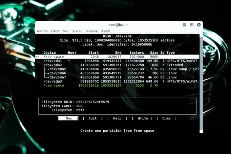 Comandos para verificar Disco Duro y particiones Linux