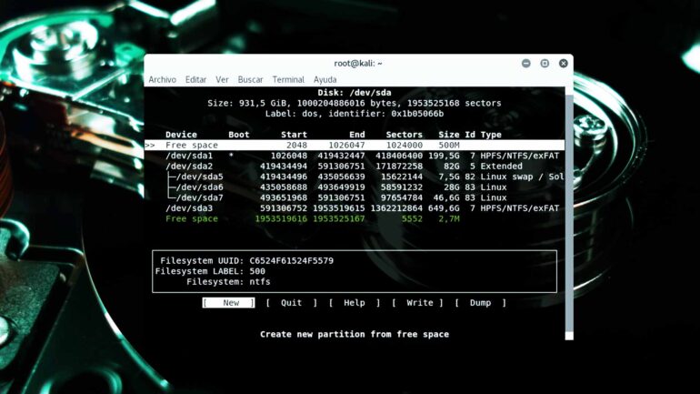 Comandos para verificar Disco Duro y particiones Linux