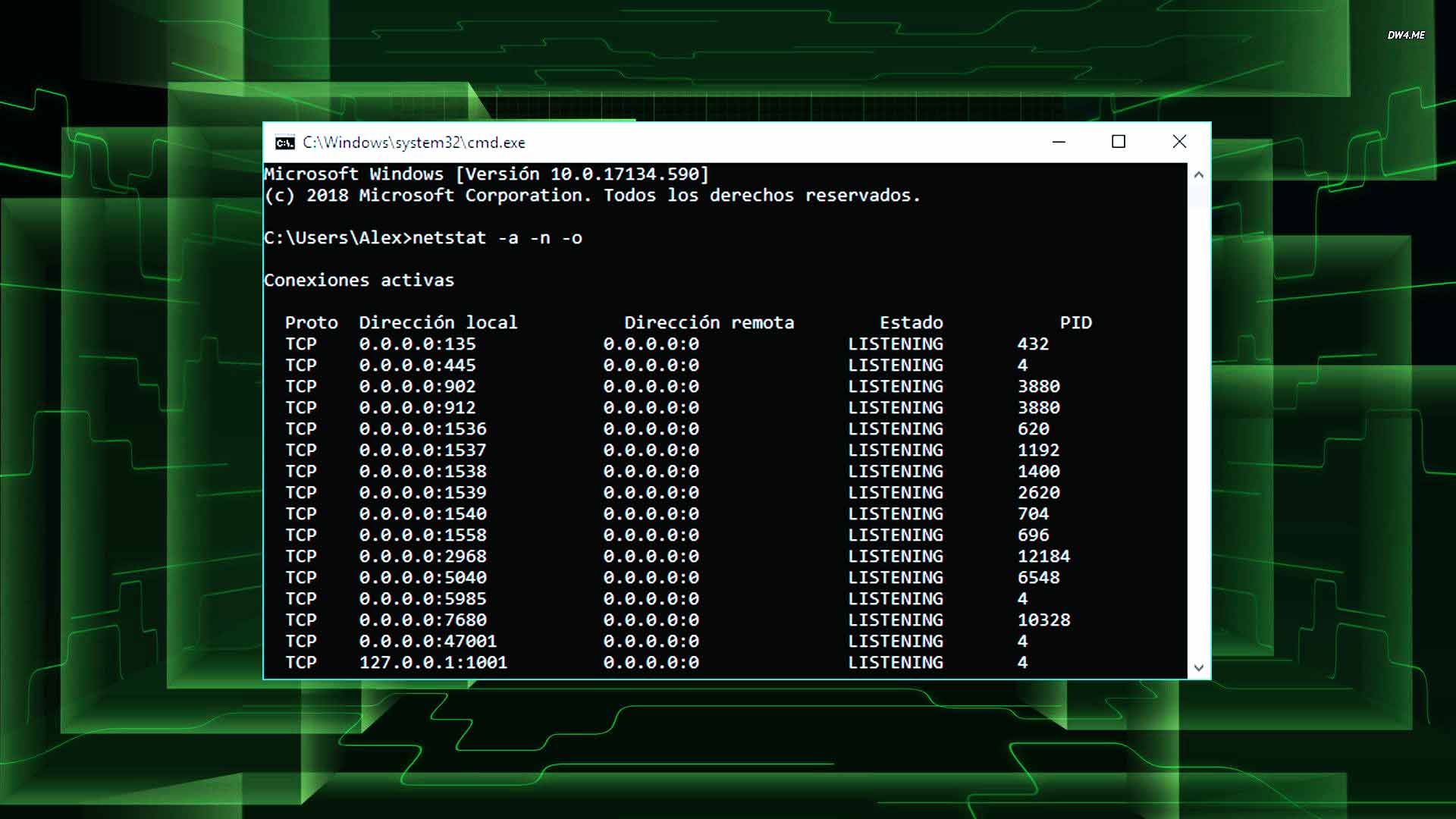 Cómo saber qué puertos están abierto en Windows