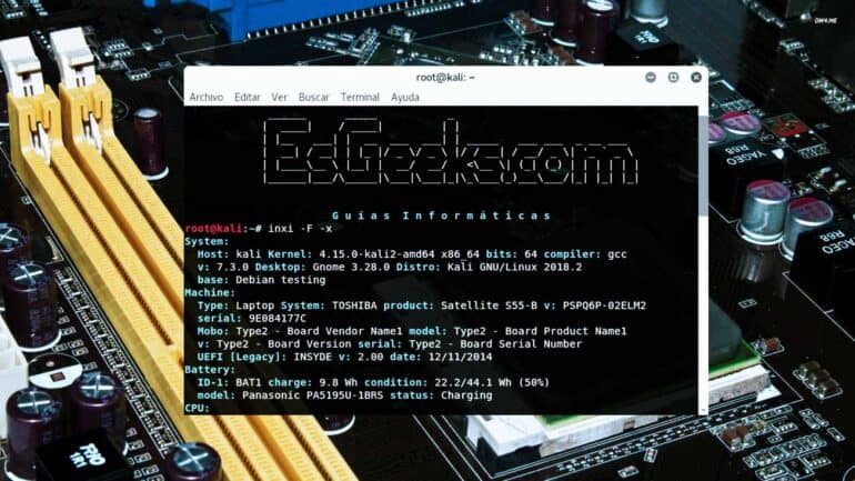 inxi Ver Información de Hardware en Linux
