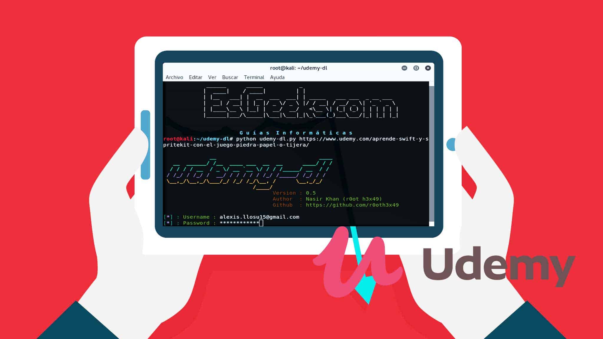 udemy-dl descargar cursos vídeos Udemy