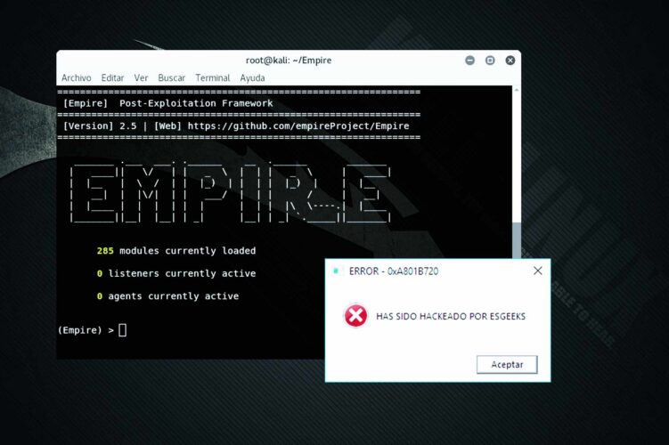 Tutorial Hacking con Empire Agente Post-Explotación PowerShell
