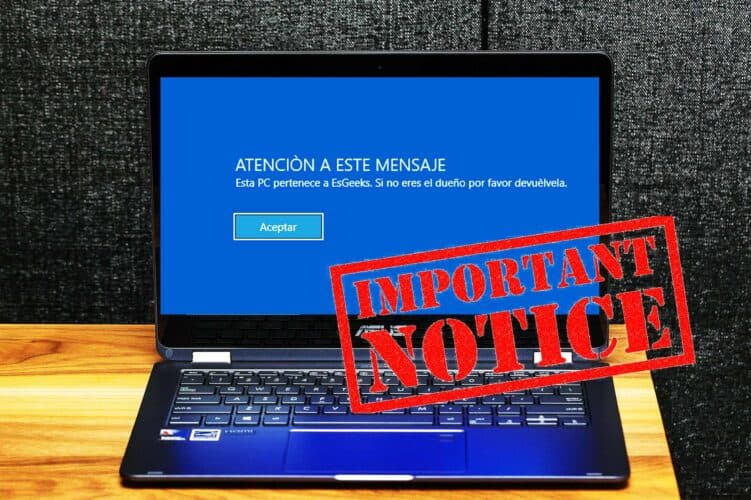 Cómo agregar mensaje personalizado al iniciar Windows 10