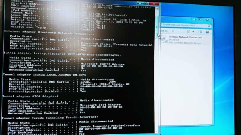 Deshabilitar Conexión de Red Windows comandos WMIC, NETSH y PS