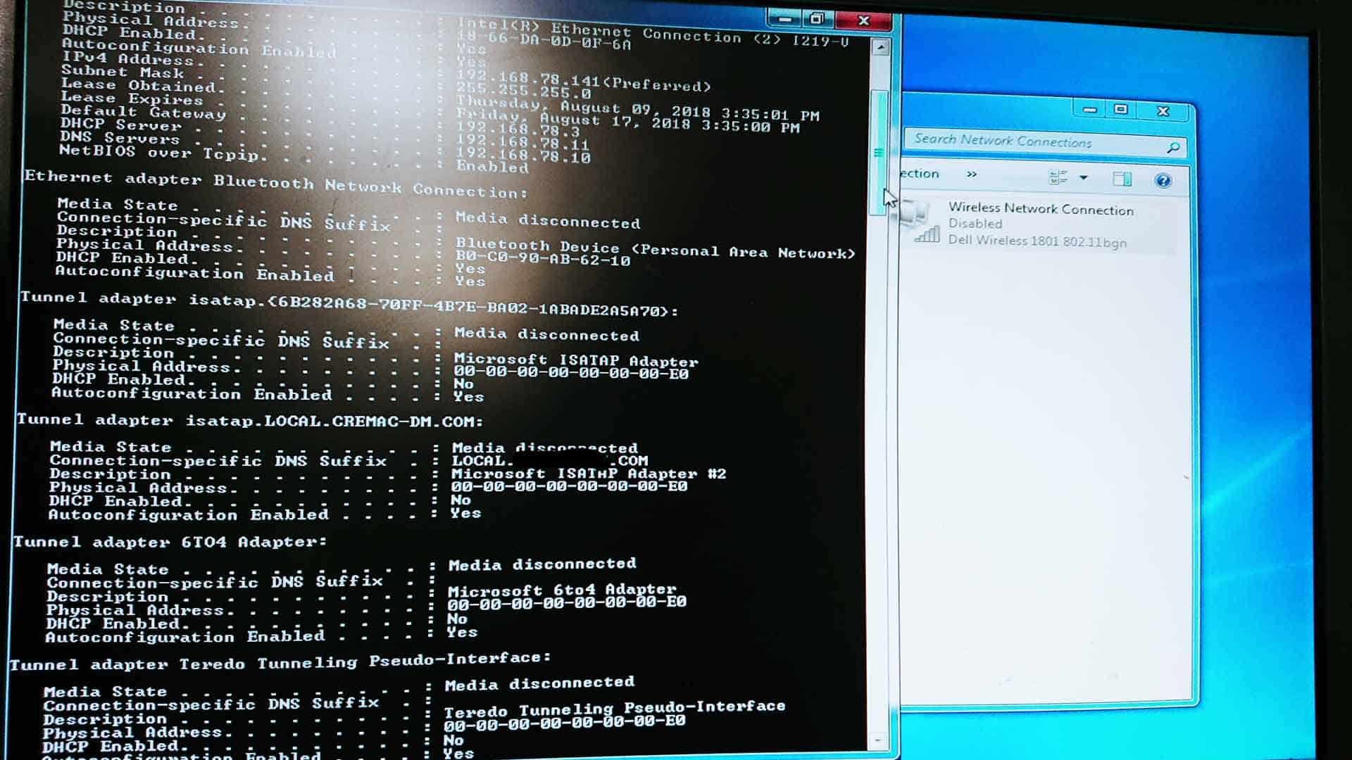 Deshabilitar Conexión de Red Windows comandos WMIC, NETSH y PS