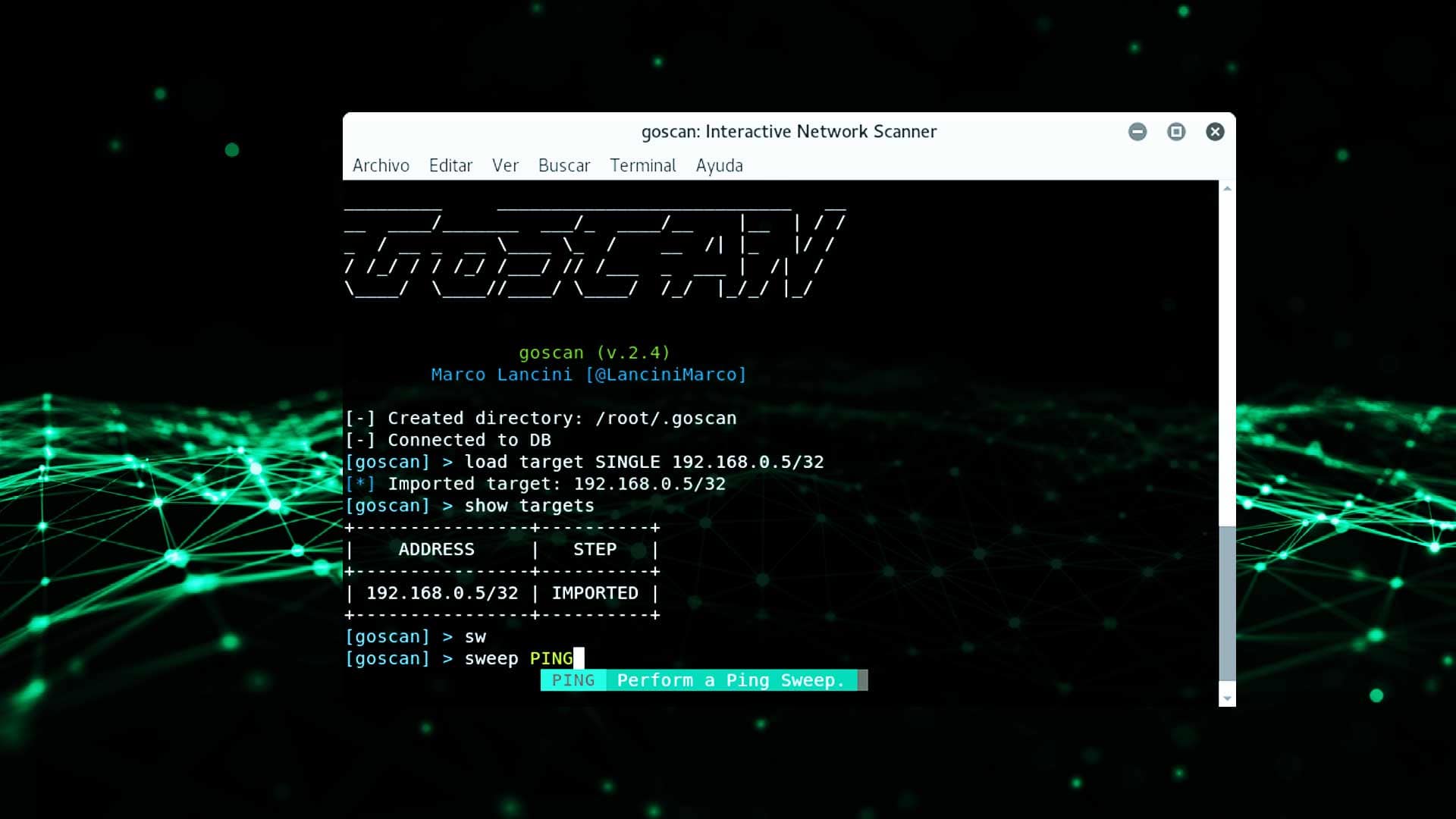 Goscan Escáner de red interactivo
