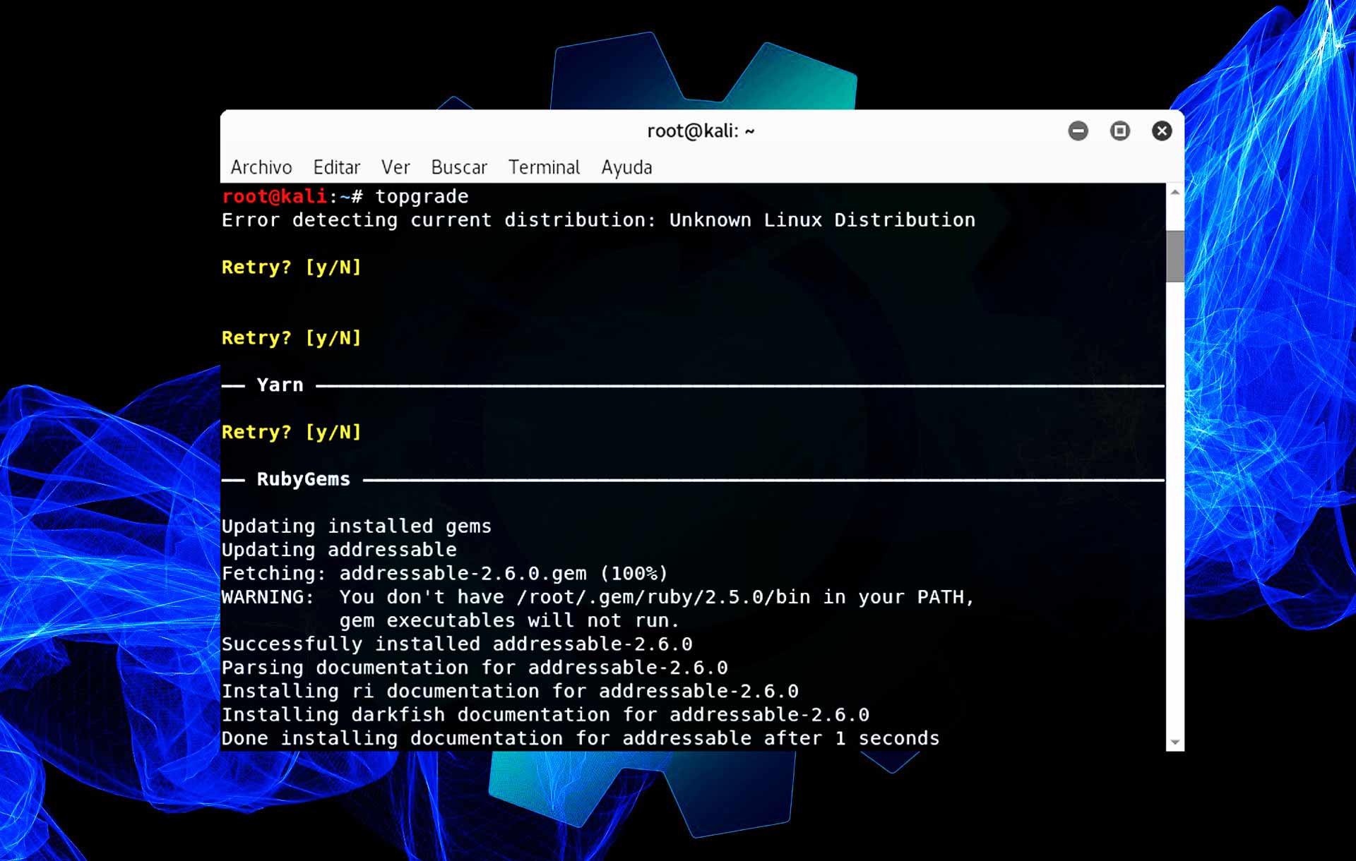 topgrade para upgrade update un solo comando Linux