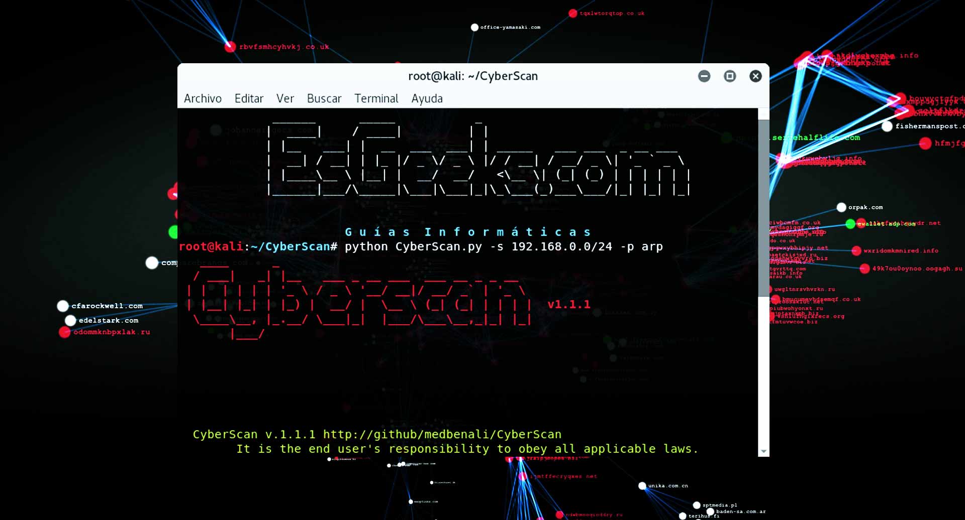 CyberScan Kit de herramientas forenses para Redes