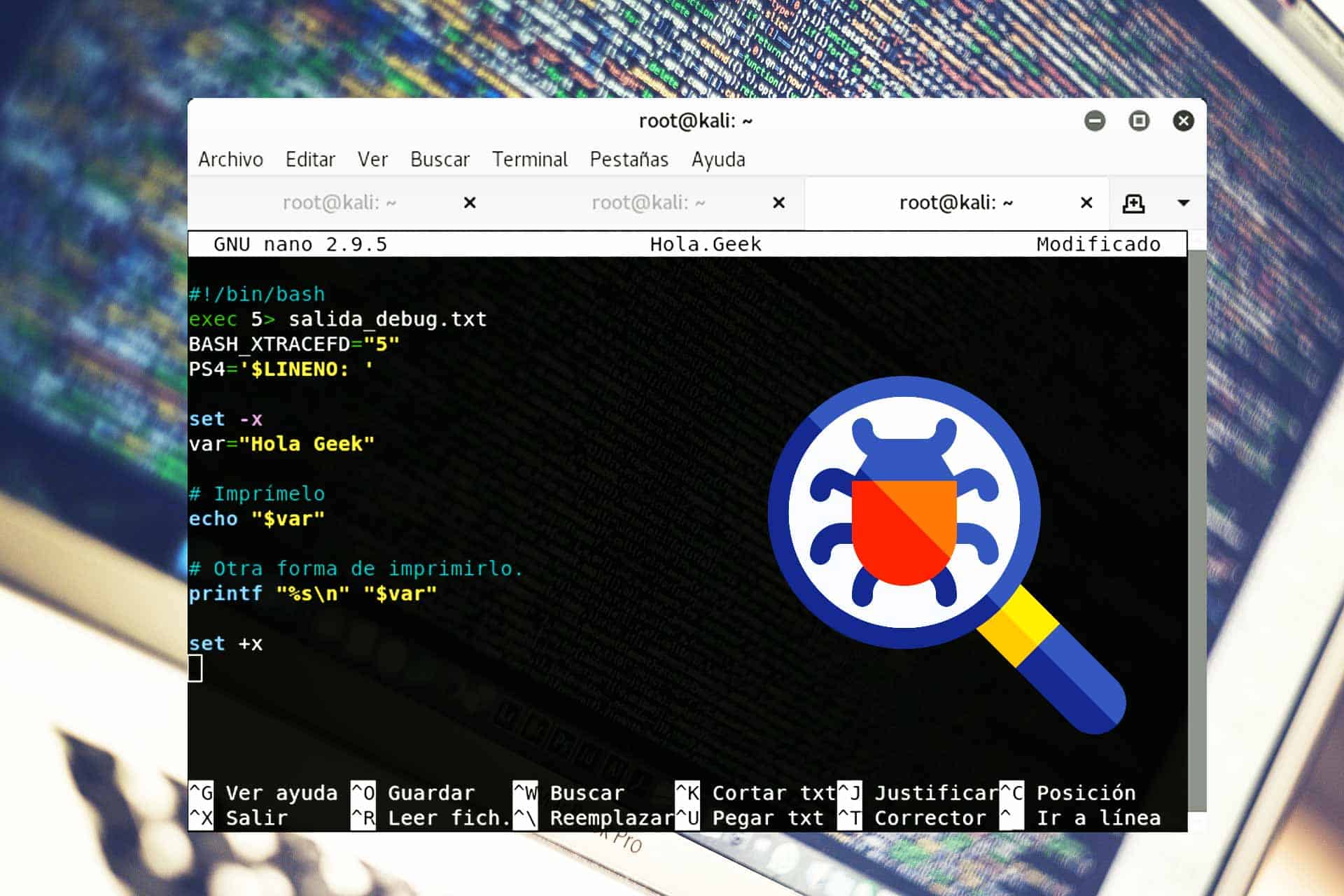 Cómo depurar scripts bash en Linux