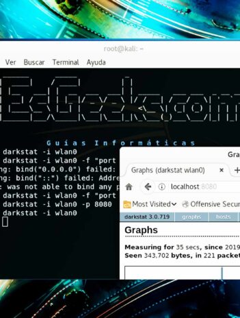 Darkstat Analizador tráfico red Linux basado en web