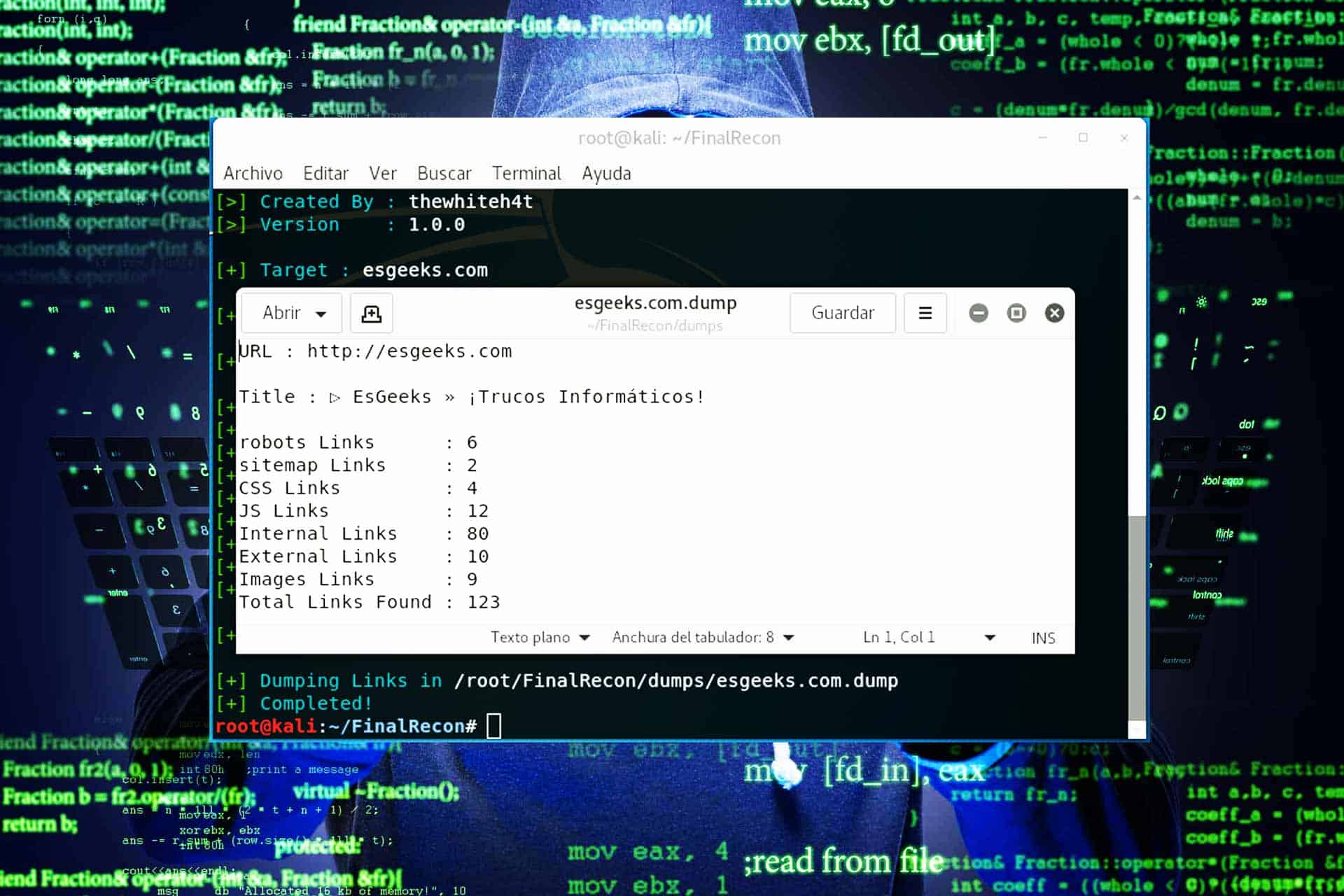 FinalRecon Herramienta OSINT para Sitios Web