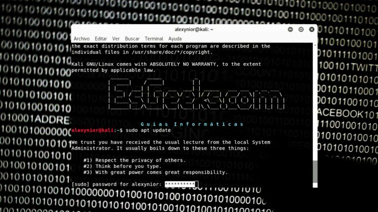 Mostrar asteriscos al escribir contraseña en Linux