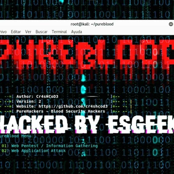 Pure Blood Framework para Hackers, Pentester y Bug Hunter
