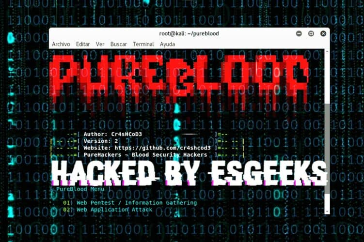 Pure Blood Framework para Hackers, Pentester y Bug Hunter