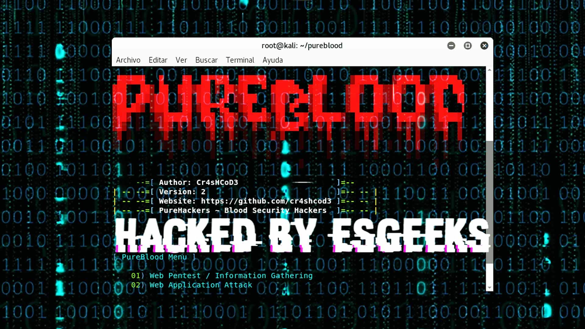Pure Blood Framework para Hackers, Pentester y Bug Hunter