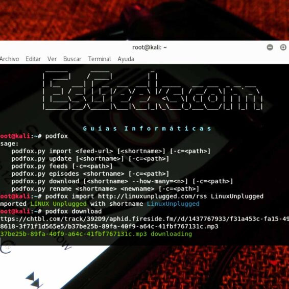 Descargar Podcasts desde terminal Linux con Podfox