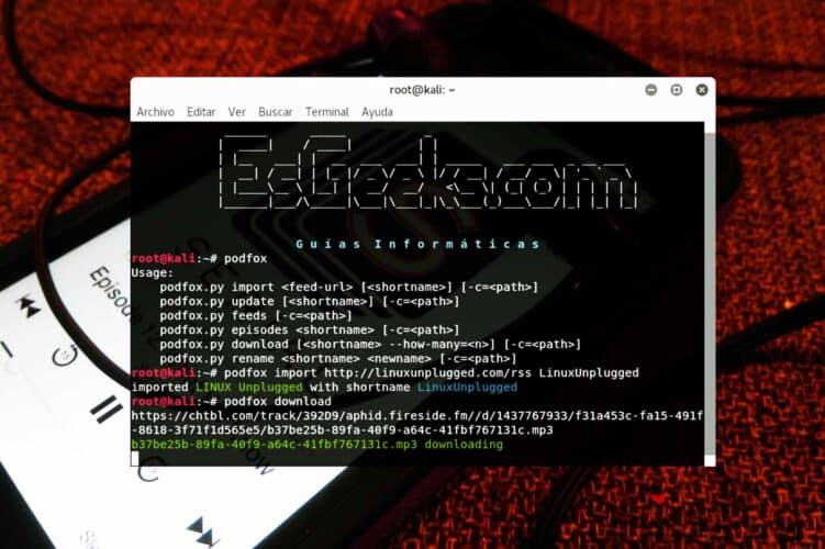 Descargar Podcasts desde terminal Linux con Podfox