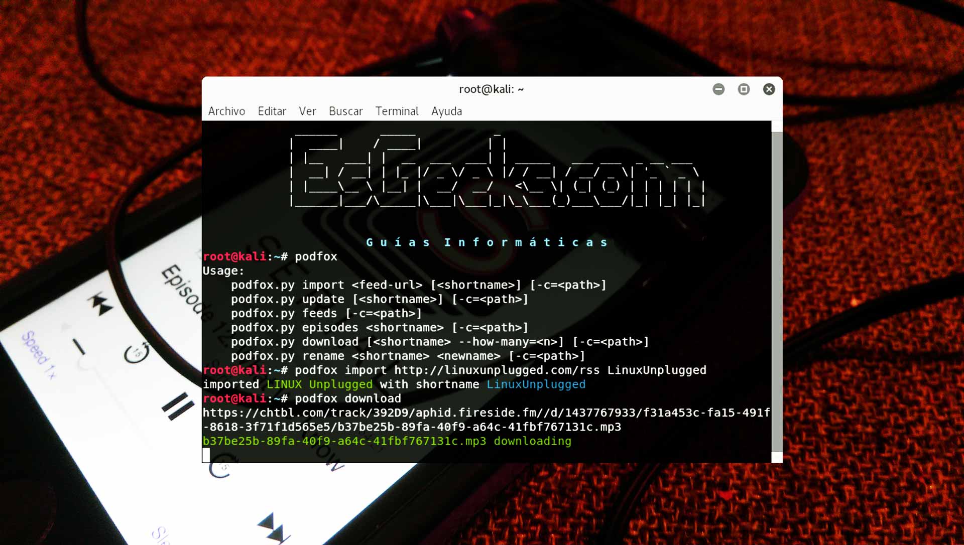 Descargar Podcasts desde terminal Linux con Podfox