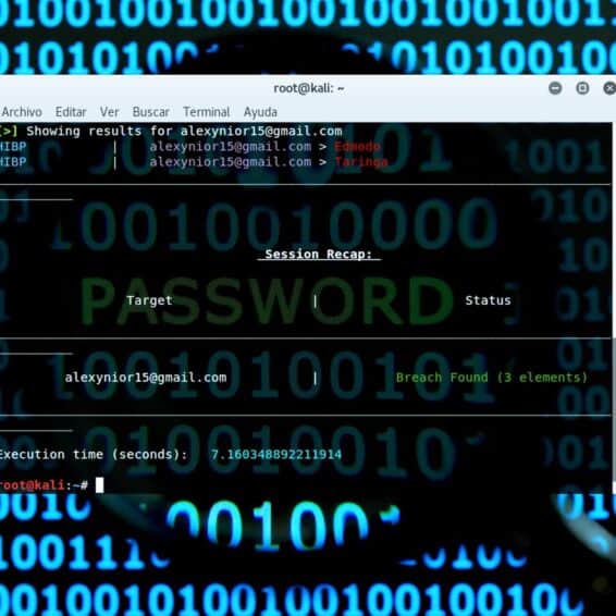 H8Mail para encontrar email y contraseñas