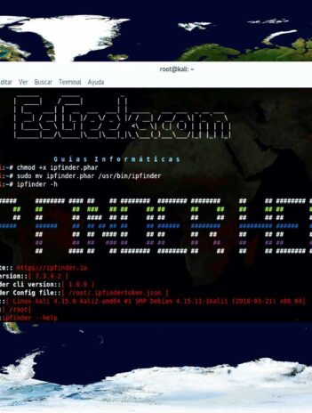 IPFinder CLI información de localización IP