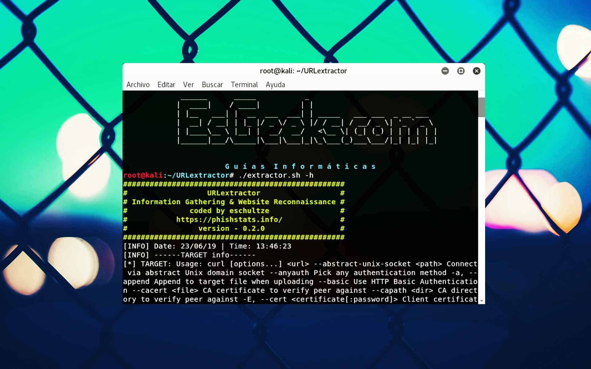 URLextractor Information Gathering de Sitios Web