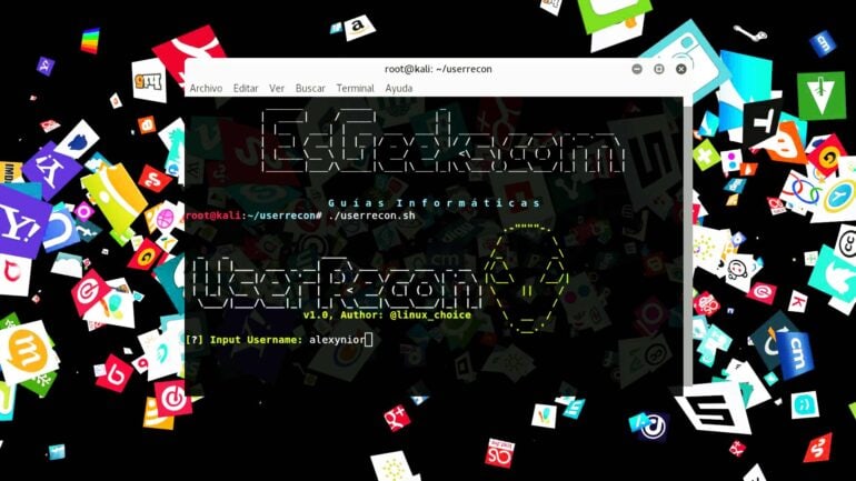 Userrecon nombres de usuario disponibles redes sociales
