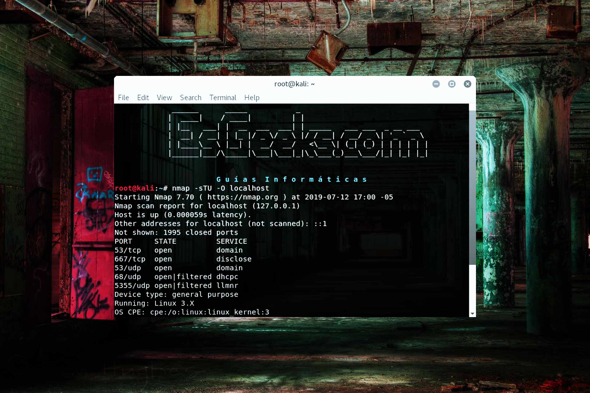 Comprobar lista de puertos abiertos en Linux