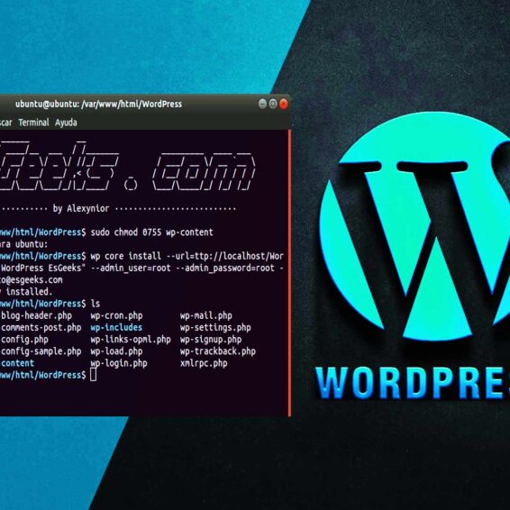 Instalar WordPress con línea de comandos Linux