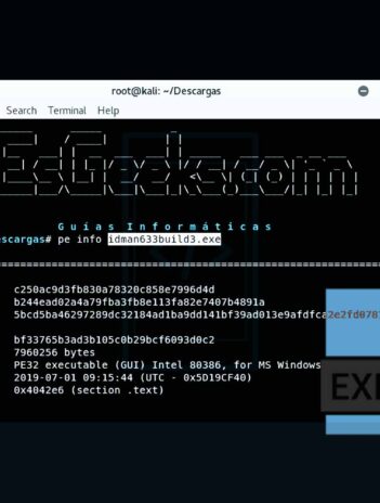 pe CLI para analizar archivos PE