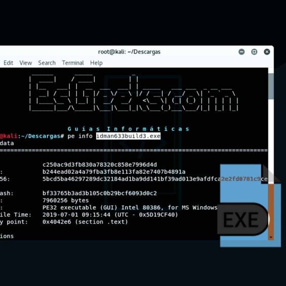 pe CLI para analizar archivos PE