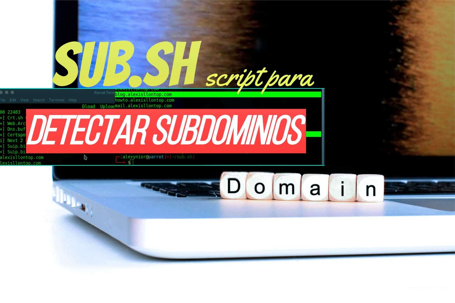 Sub.Sh detectar buscar subdominios online