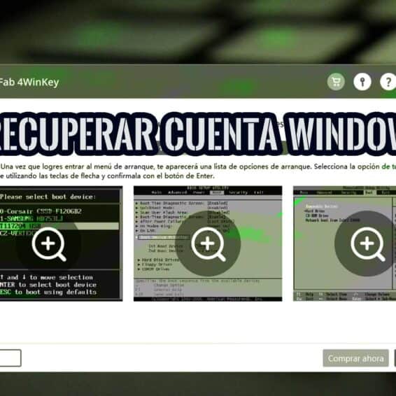 4WinKey Recuperar contraseña Windows