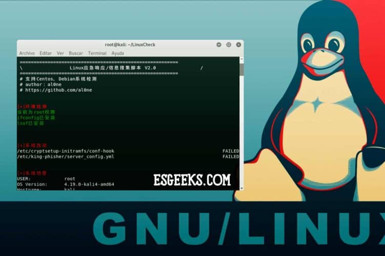 LinuxCheck Script recopilación información Linux