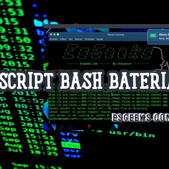 Script Bash alerta batería baja Linux