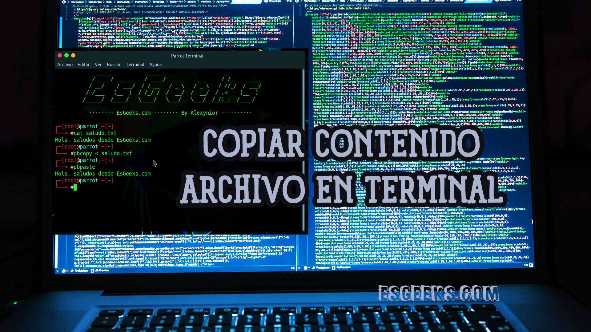 Copiar pegar contenido de archivo desde terminal Linux