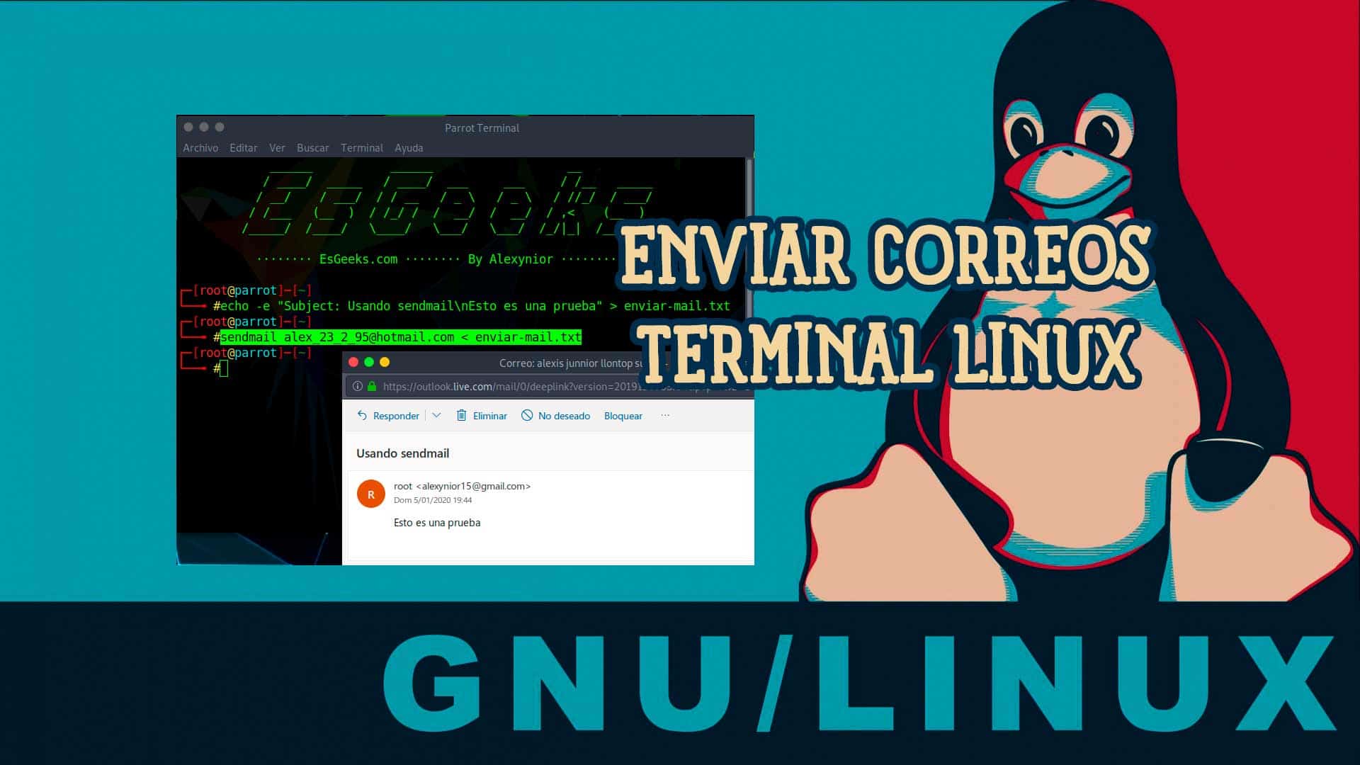 Enviar correos electrónicos desde terminal Linux