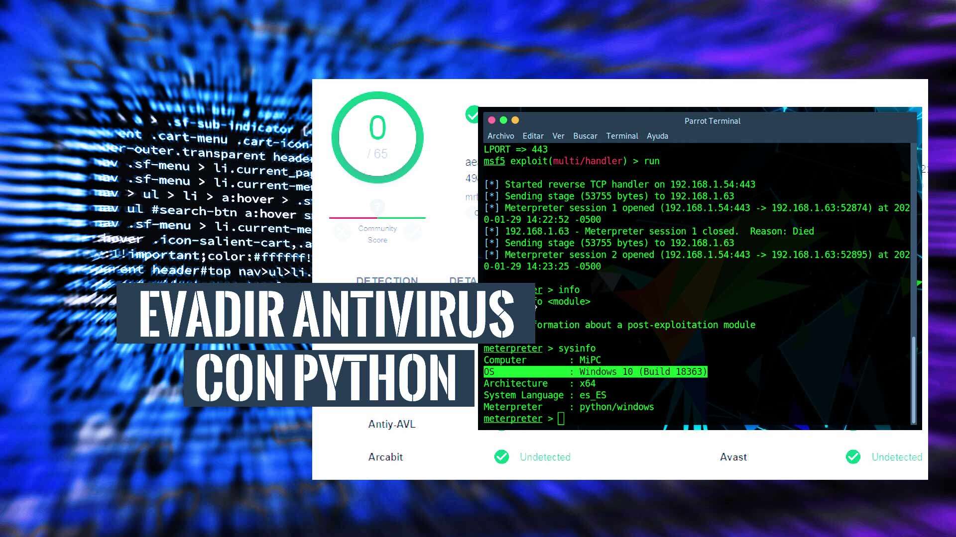 Payload Evadir Antivirus con Python