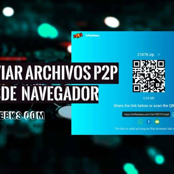 ToffeeShare Enviar archivos P2P desde navegador