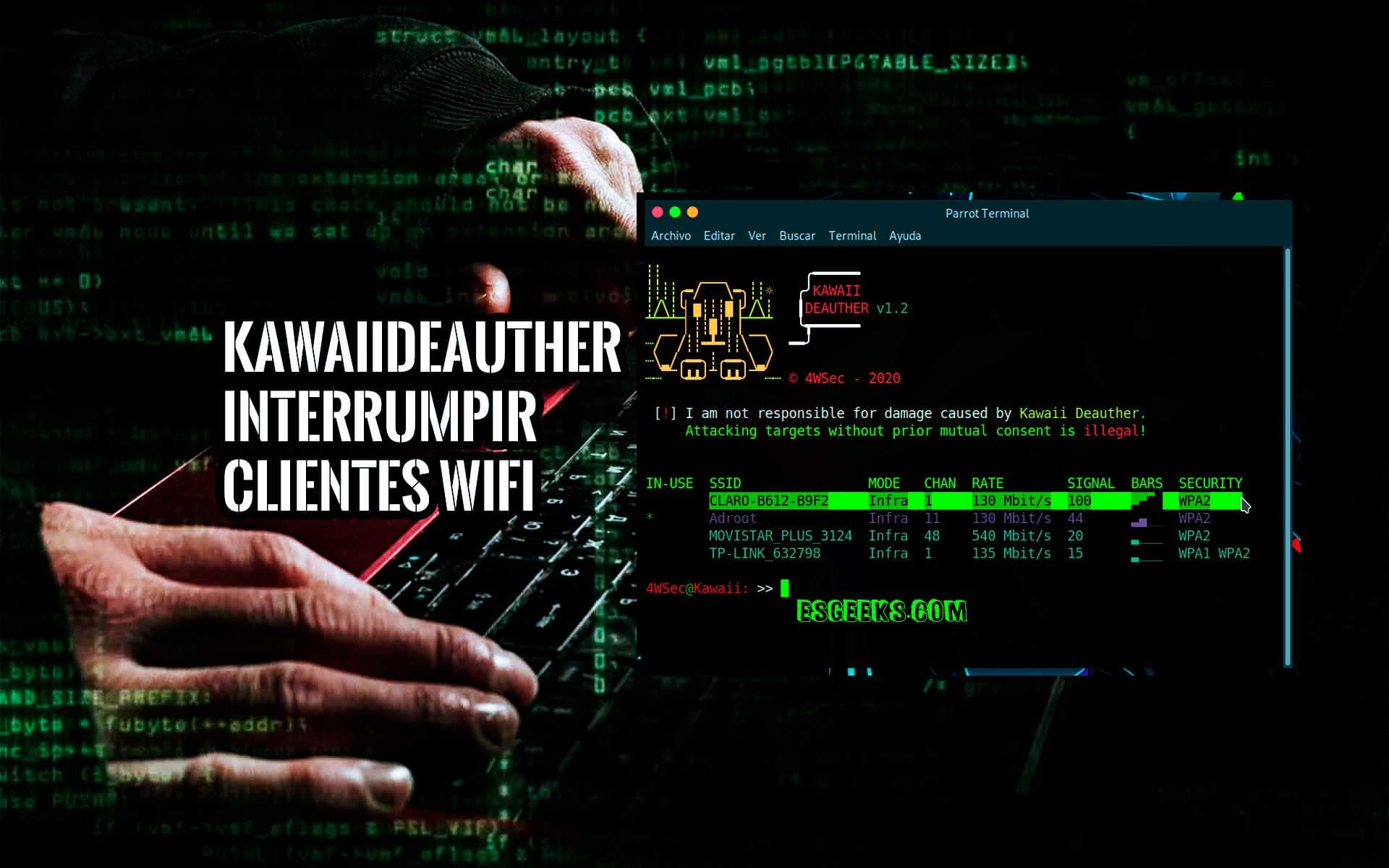 Kawaii Deauther Interrumpir clientes WiFi