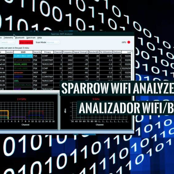 Sparrow Wifi Analyzer Analizador WiFi Bluetooth GUI Linux