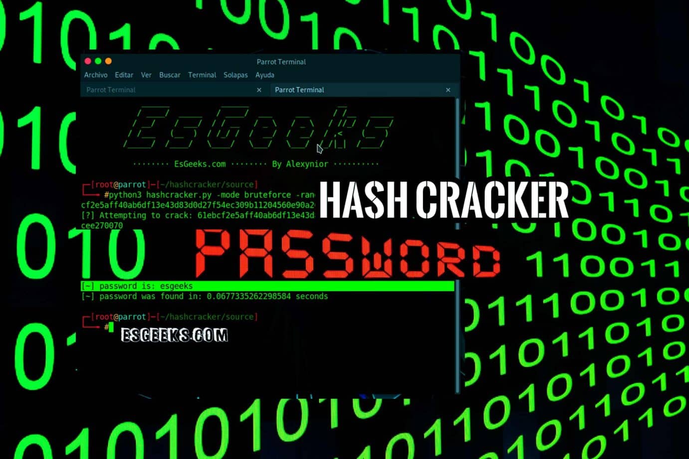 hashcracker: Cracker en Python para descifrar Hash » EsGeeks