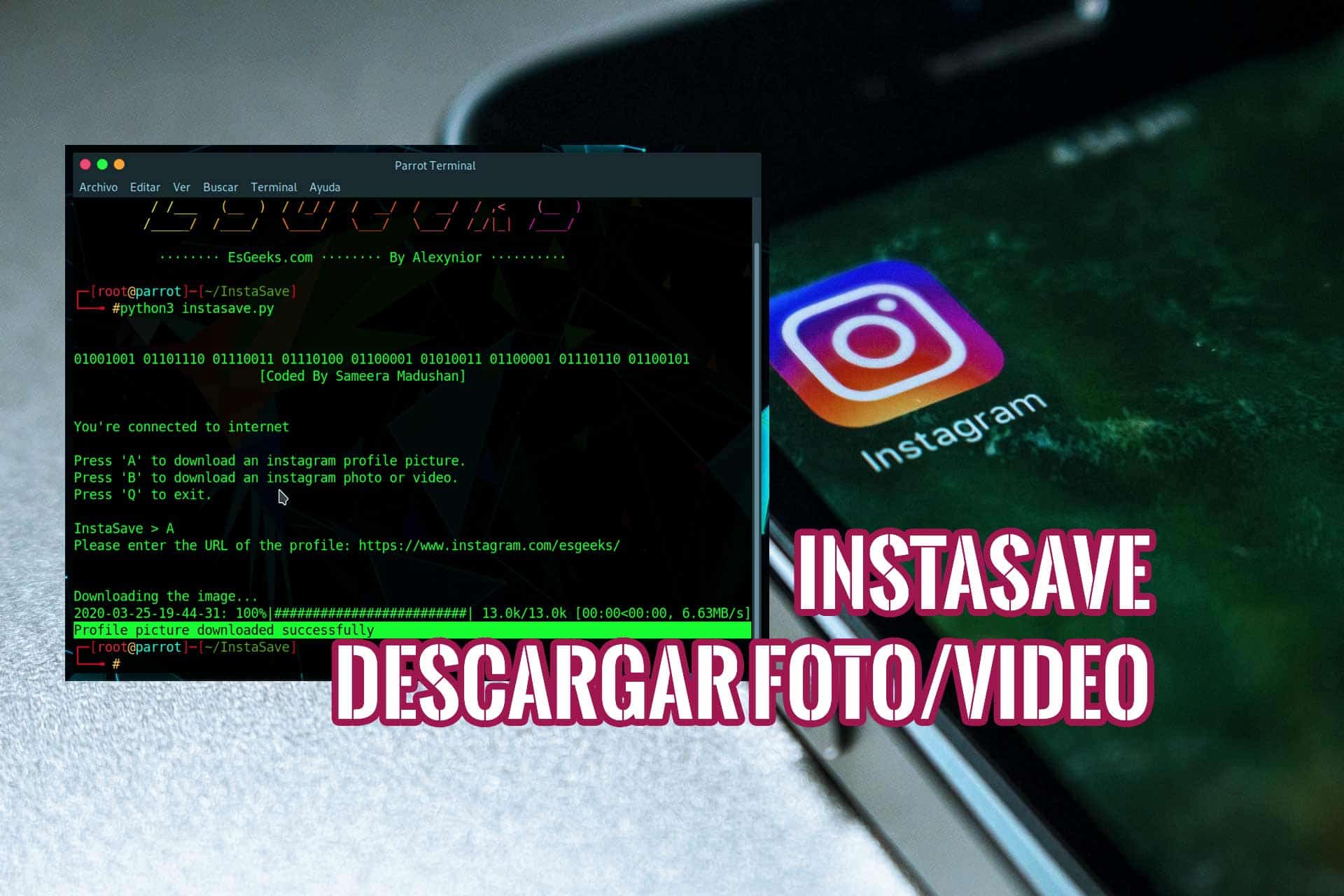 InstaSave Descargar imágenes, vídeos, perfil Instagram