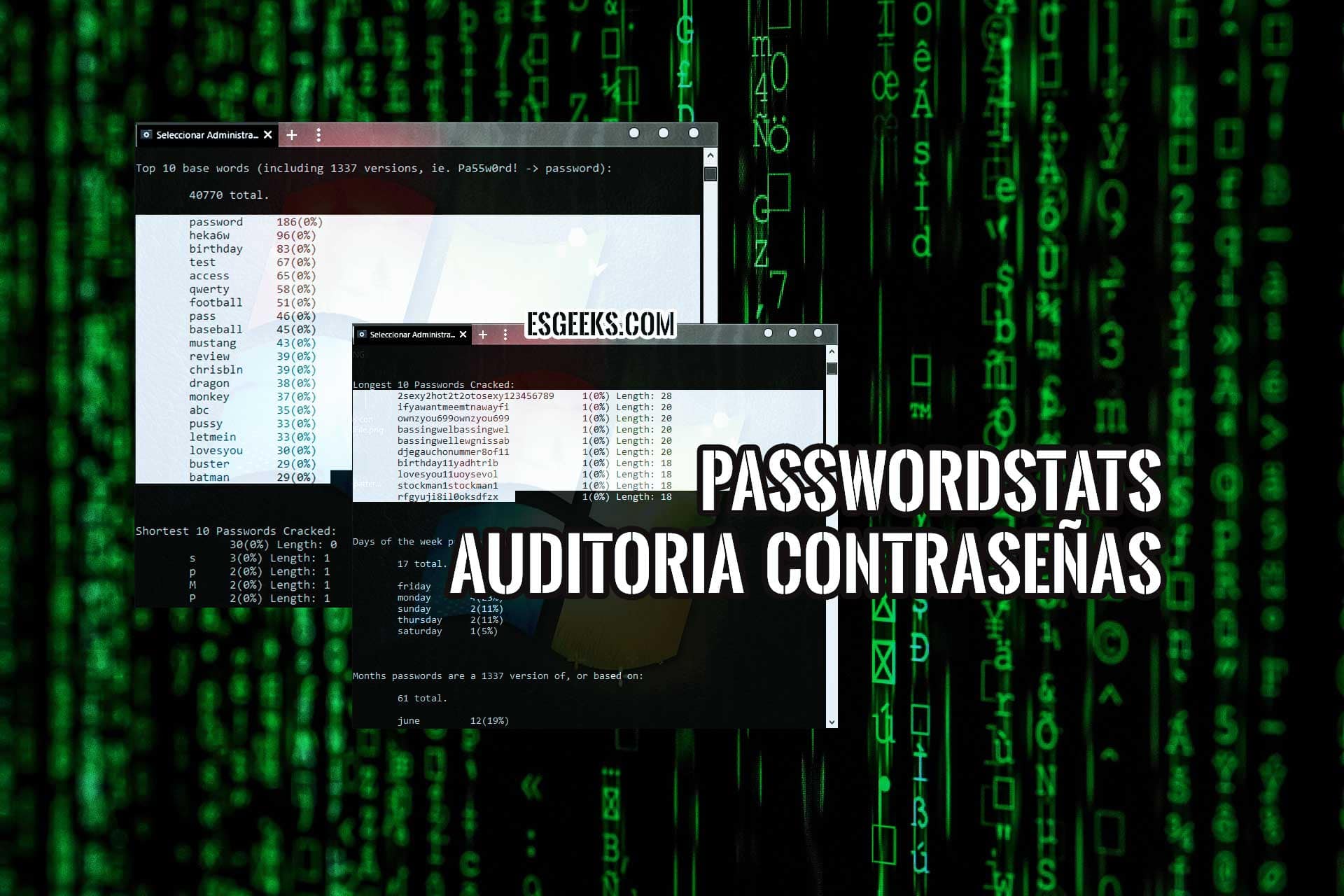 PasswordStats auditoria contraseñas Windows