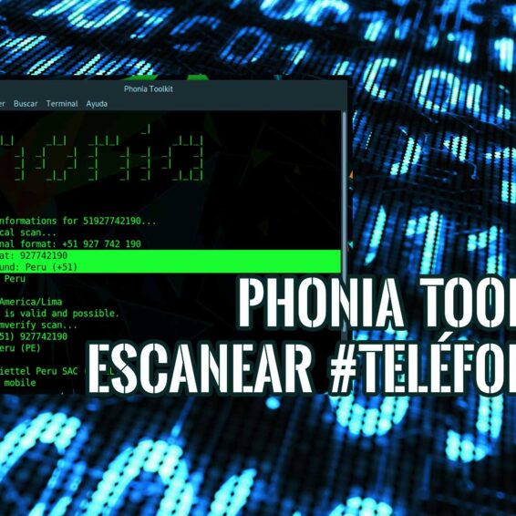 Phonia Toolkit escanear números telefónicos